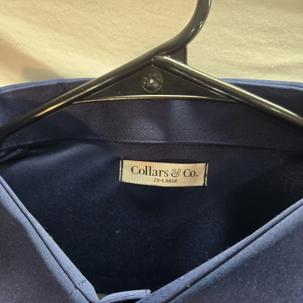 Lot of 3 Collars and Co Men's Size 2XL Polo Dress Shirts New with Tags